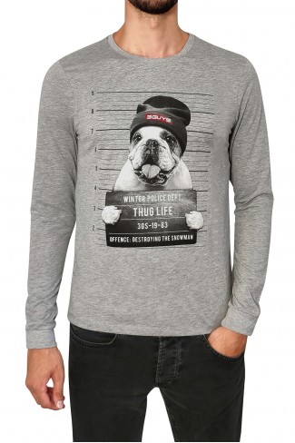 Ανδρική μπλούζα DOG WITH CAP