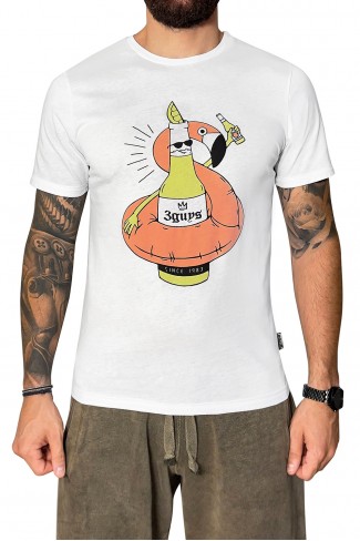 Ανδρικό t-shirt BEER FLAMINGO
