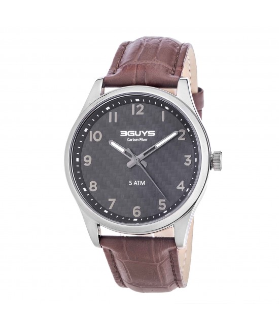 3G71006 Brown Leather Strap Watch WATCHES