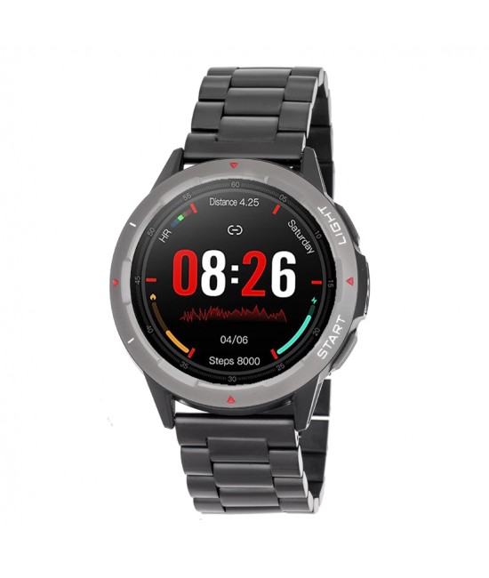 3GW2822 Black Stainless Steel Bracelet Smartwatch WATCHES