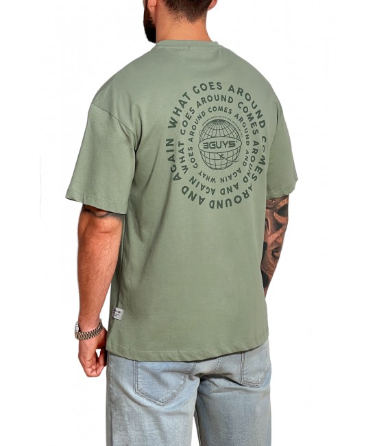 Ανδρικό t-shirt WHAT GOES AROUND ΝΕΕΣ ΑΦΙΞΕΙΣ  