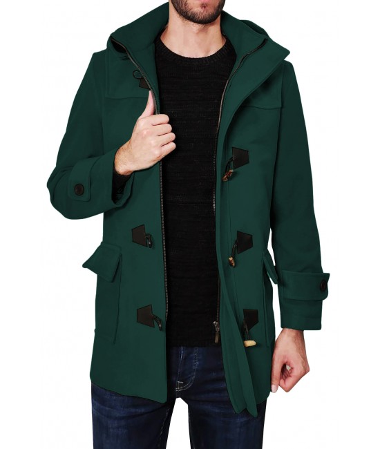 A person wearing a green coat

Description automatically generated