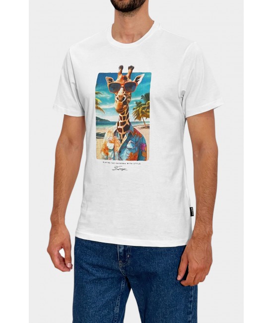 Ανδρικό t-shirt GIRAFFE ΝΕΕΣ ΑΦΙΞΕΙΣ  