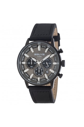 Ρολόι 3G27024 Black Leather Strap