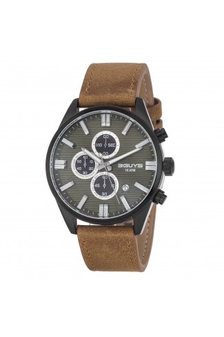 Ρολόι 3G28003 Brown Leather Strap