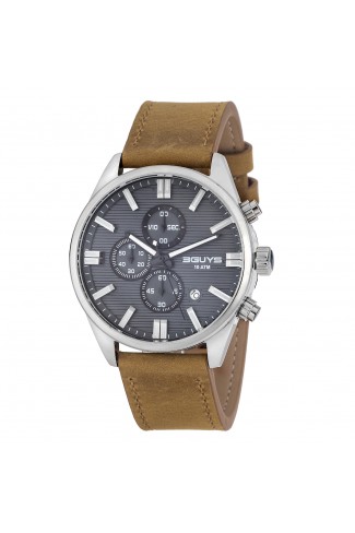 Ρολόι 3G28004 Brown Leather Strap