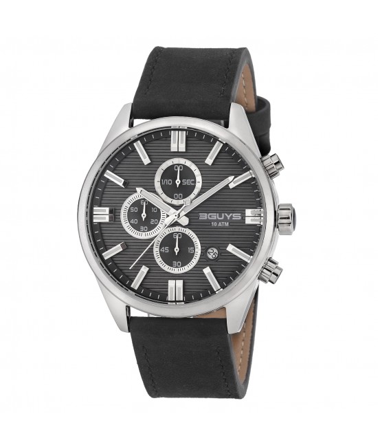 Ρολόι 3G28005 Black Leather Strap ΡΟΛΟΓΙΑ