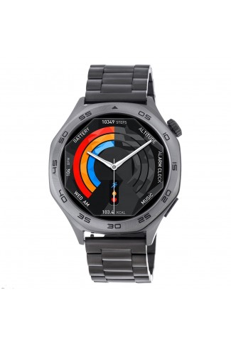 Smartwatch 3GW8302 Black Stainless Steel Bracelet