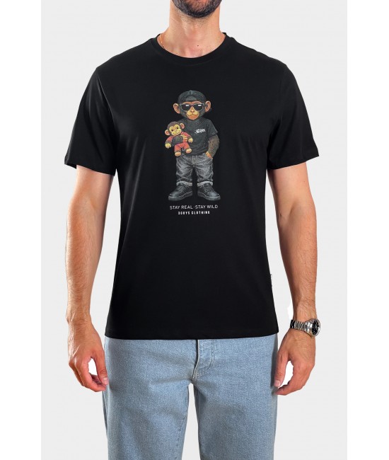 Ανδρικό t-shirt MONKEY PUNCH ΝΕΕΣ ΑΦΙΞΕΙΣ  