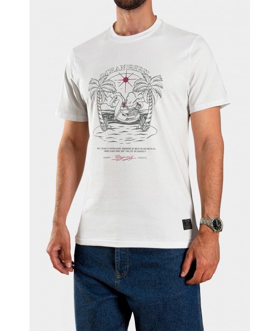 Ανδρικό t-shirt OCEAN REBEL ΝΕΕΣ ΑΦΙΞΕΙΣ  