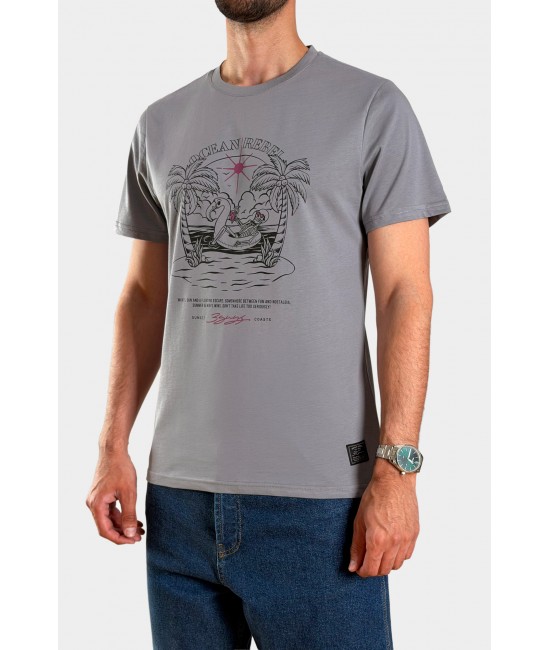 Ανδρικό t-shirt OCEAN REBEL ΝΕΕΣ ΑΦΙΞΕΙΣ  