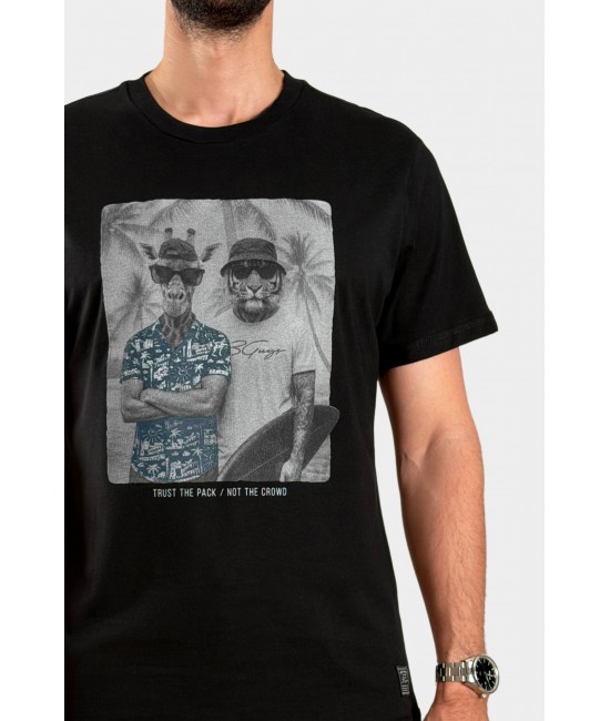Ανδρικό t-shirt TIGER & GIRAFFE ΝΕΕΣ ΑΦΙΞΕΙΣ  