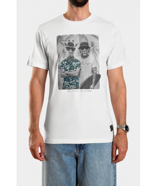 Ανδρικό t-shirt TIGER & GIRAFFE ΝΕΕΣ ΑΦΙΞΕΙΣ  