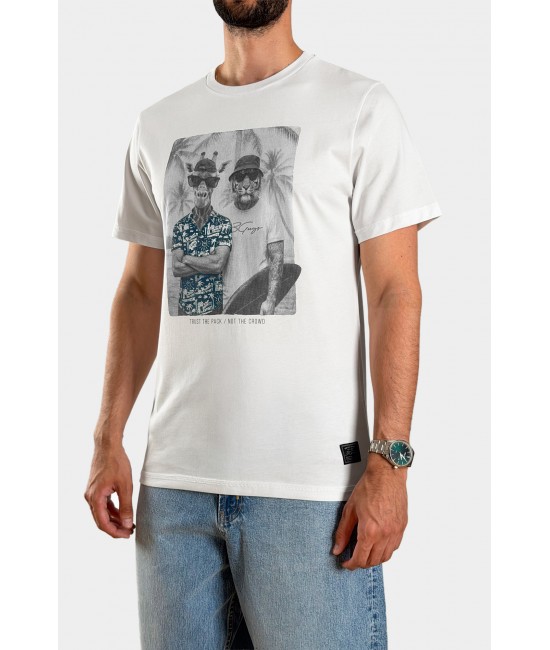 Ανδρικό t-shirt TIGER & GIRAFFE ΝΕΕΣ ΑΦΙΞΕΙΣ  