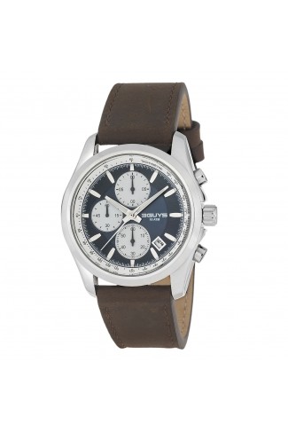 3G23901 Brown Leather Strap Watch