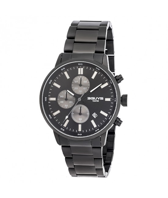 3G29001 Black Steel Bracelet Watch WATCHES