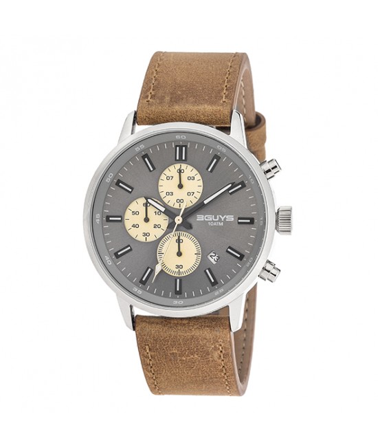 Ρολόι 3G29021 Brown Leather Strap ΡΟΛΟΓΙΑ