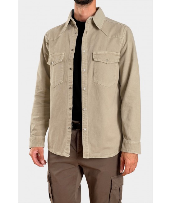 Ανδρικό πουκάμισο overshirt DOV ΠΟΥΚΑΜΙΣΑ
